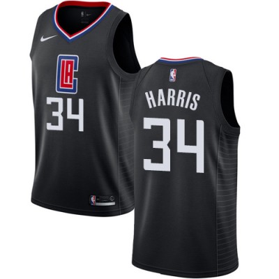 Nike Los Angeles Clippers #34 Tobias Harris Black NBA Swingman Statement Edition Jersey Men's